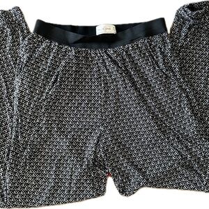 Abercrombie & Fitch Lounge Jogger Pants Women’s Medium Black White Print